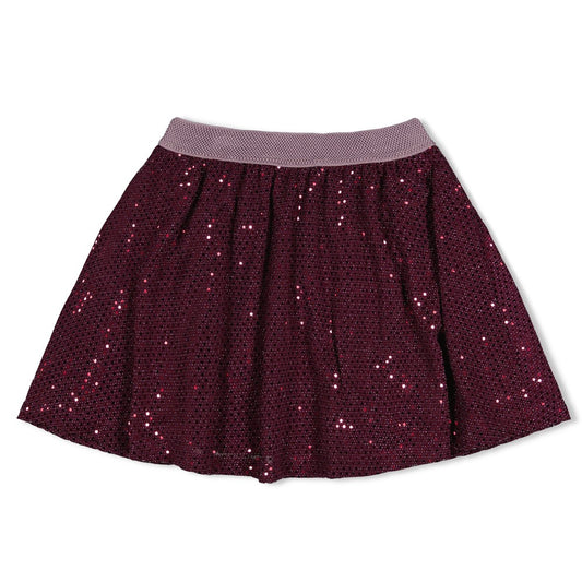 Jubel - Jupe à paillettes bordeaux Daily Princess