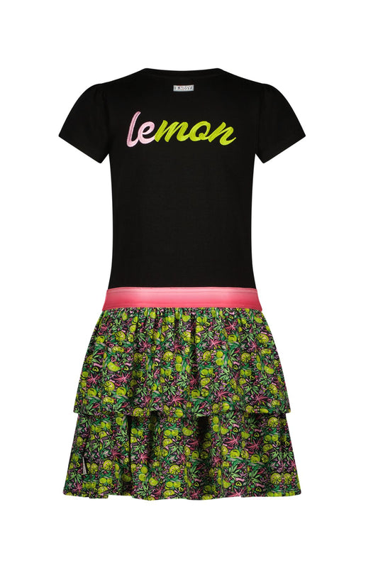 B.Nosy - Dunya Backprint Drint de vestido negro