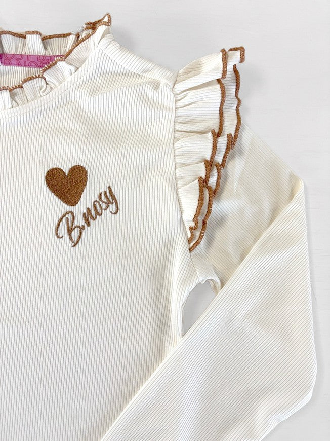 B.Nosy - T-shirt écru Tonya