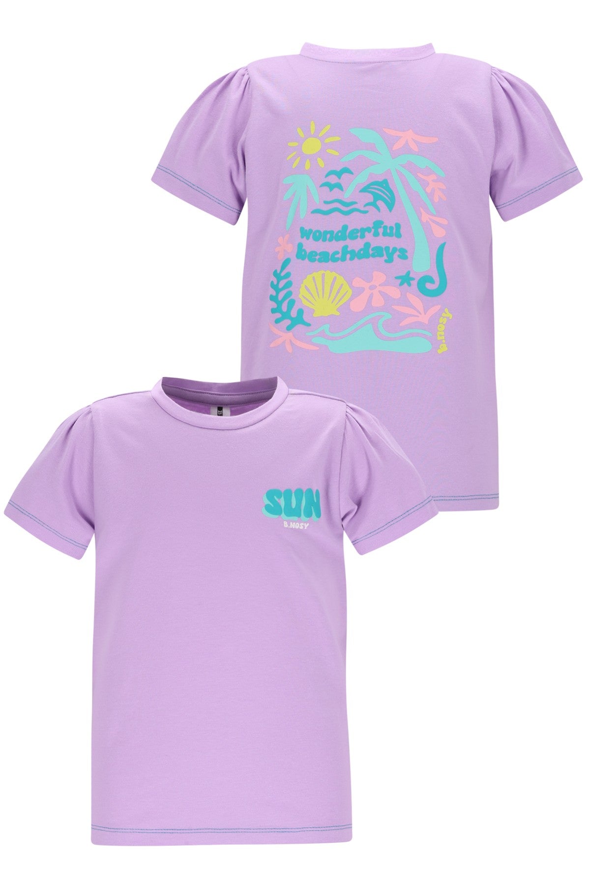 B.Nosy - T-shirt backprint lavendula Tammy