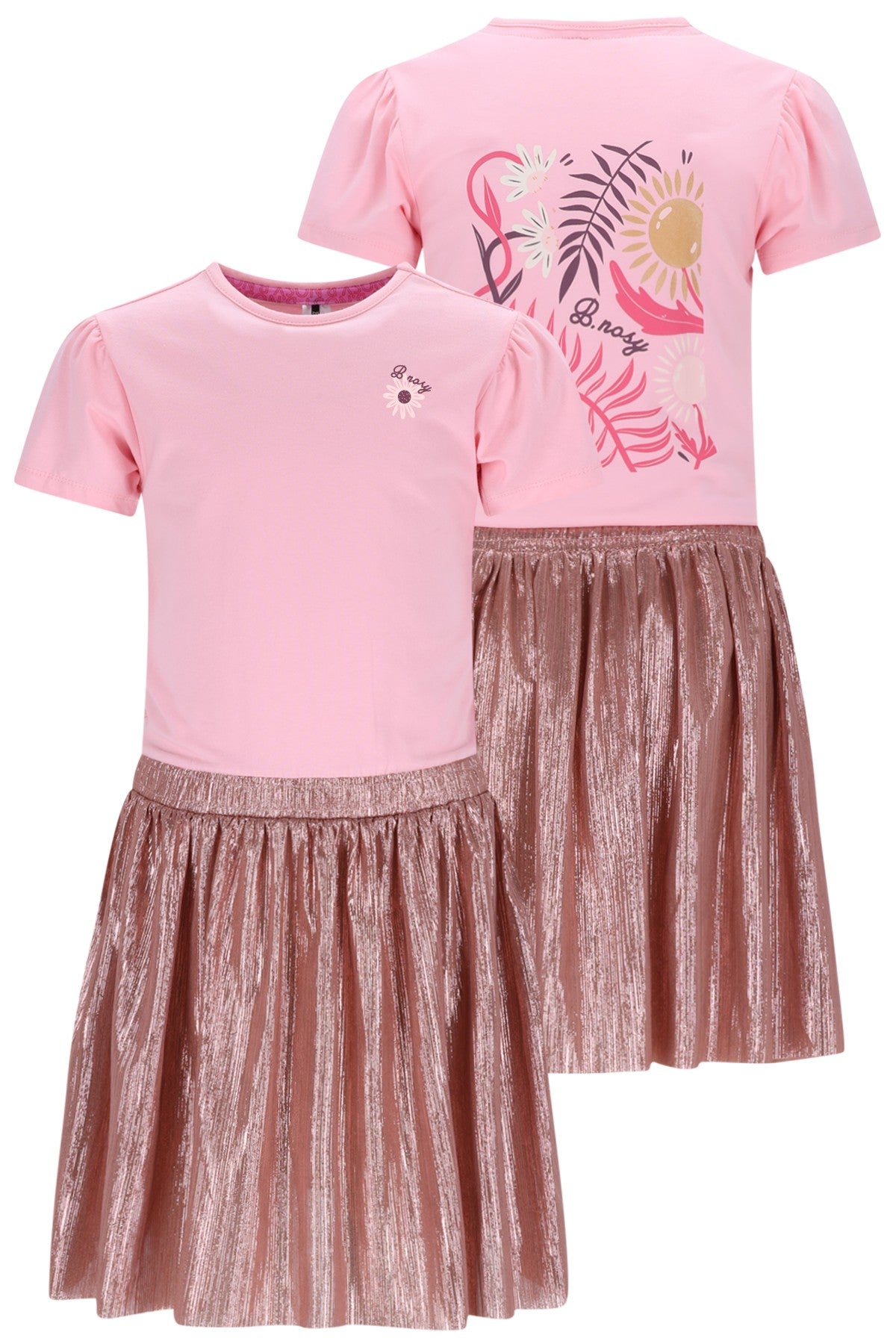 B.Nosy - Daila jurk met snoepjesprint op de rug