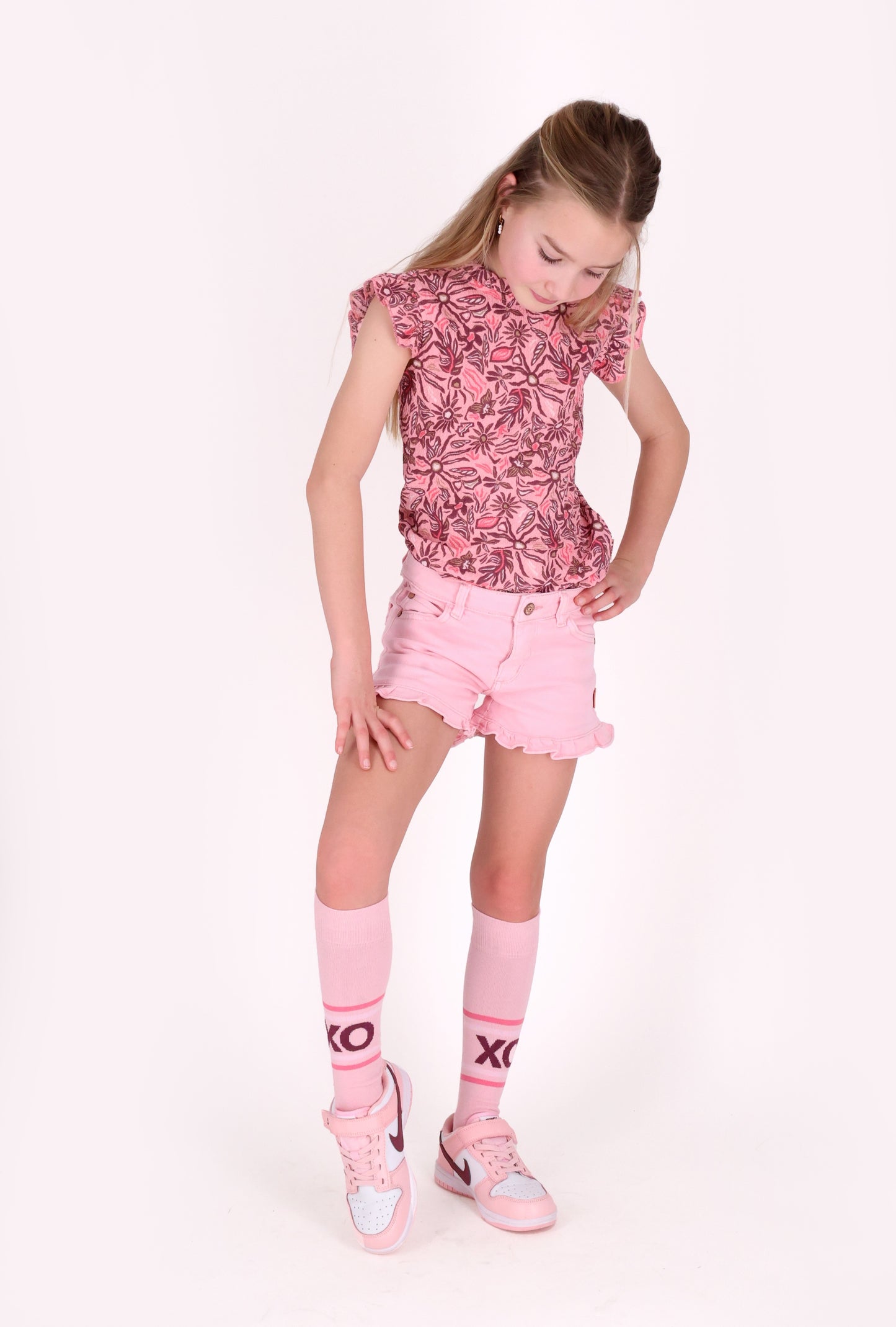 B.Nosy - Chaussettes haute pink lemonade Missy