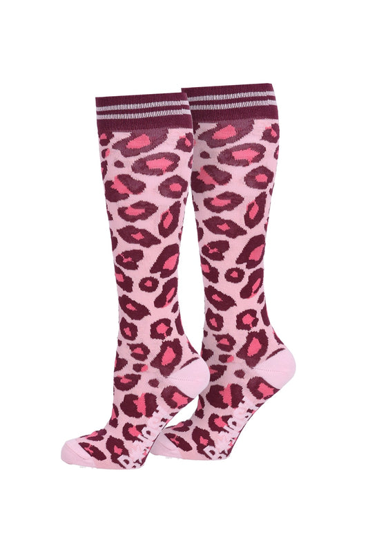 B.Nosy - Chaussettes hautes blush léopard Missy