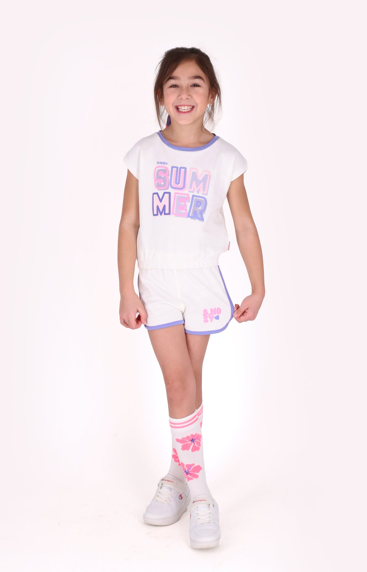B.Nosy - Chaussettes hautes cotton flower Missy
