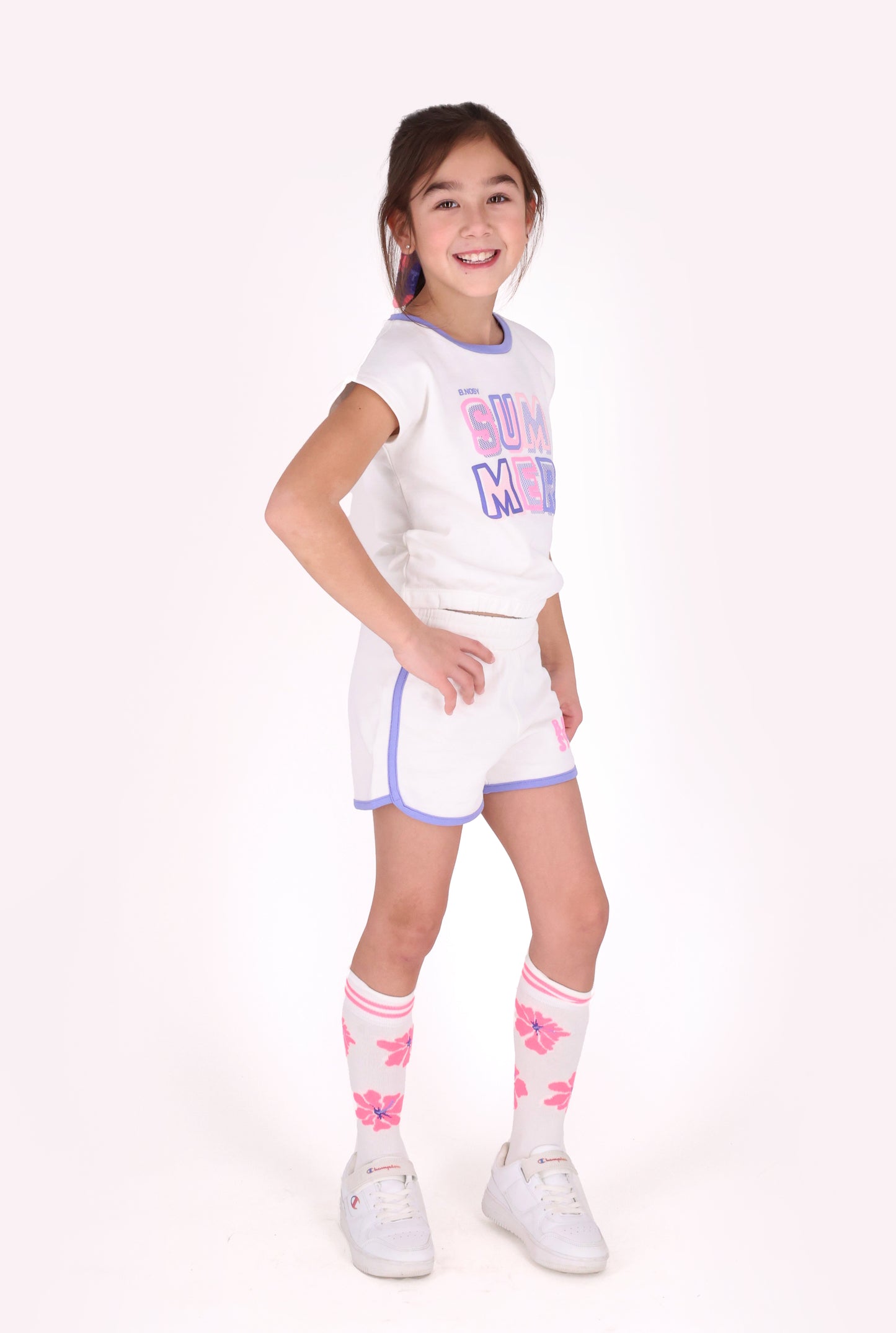 B.Nosy - Chaussettes hautes cotton flower Missy