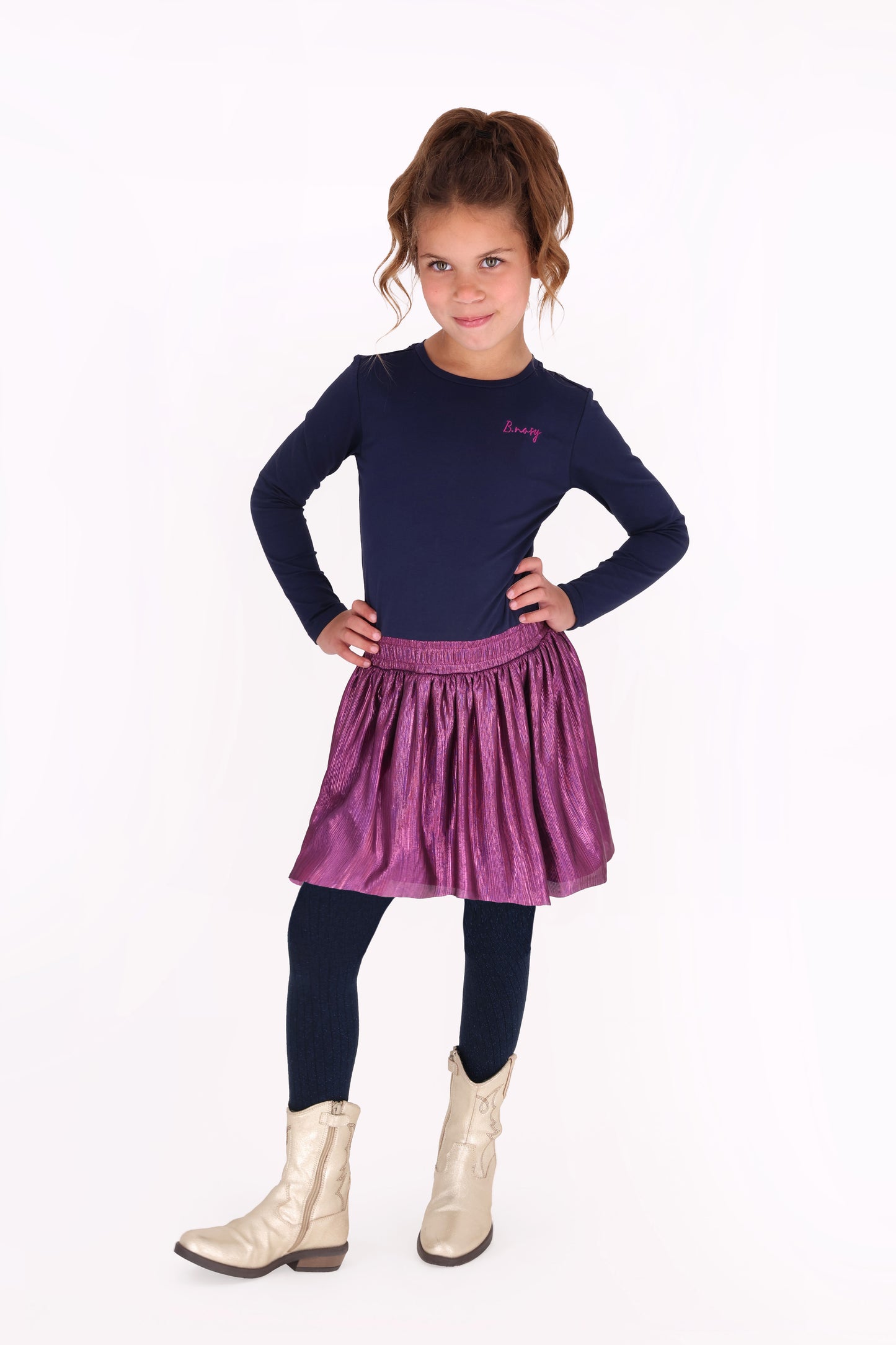 B.Nosy - Robe navy backprint Daisy