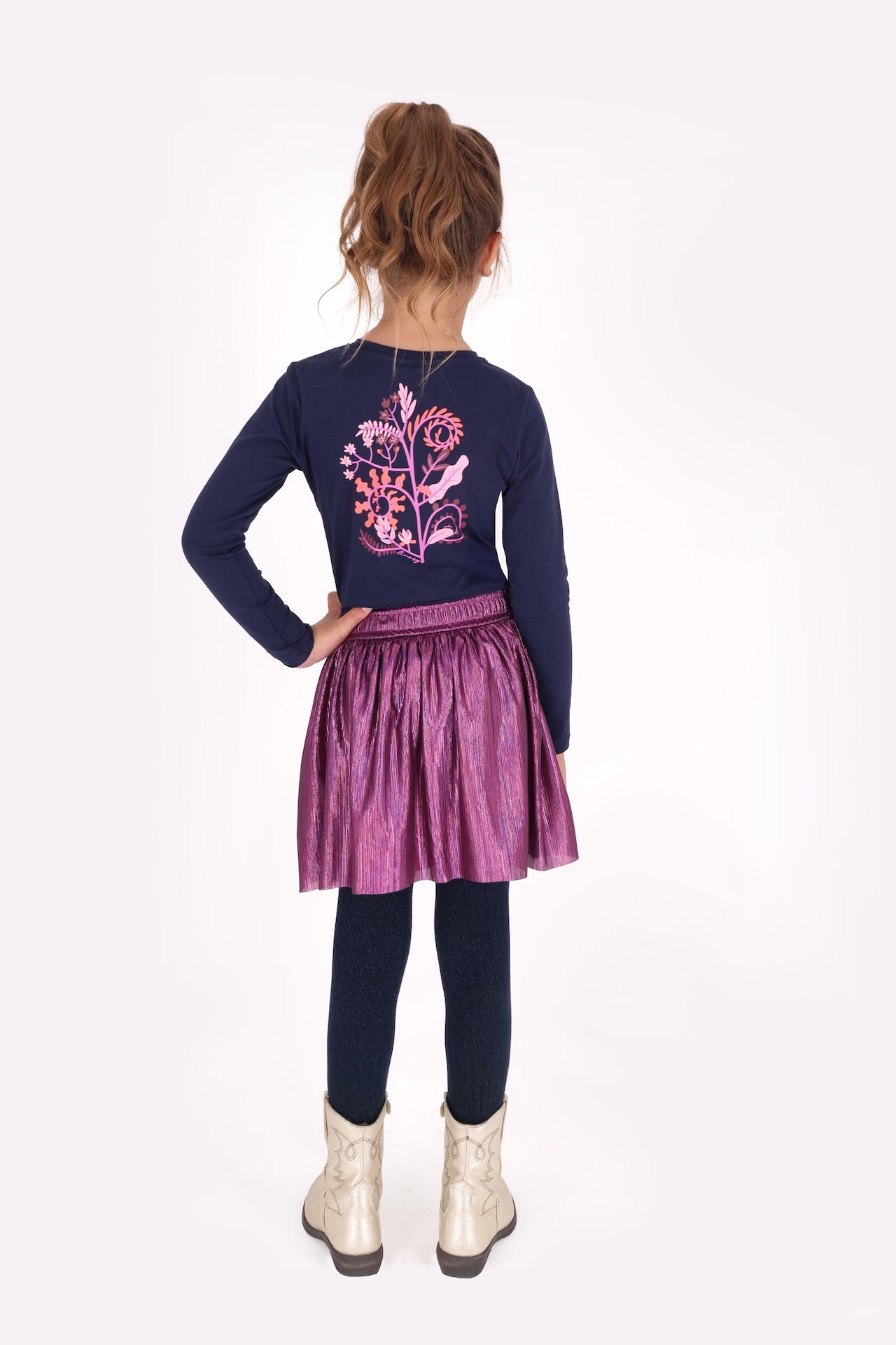 B.Nosy - Robe navy backprint Daisy
