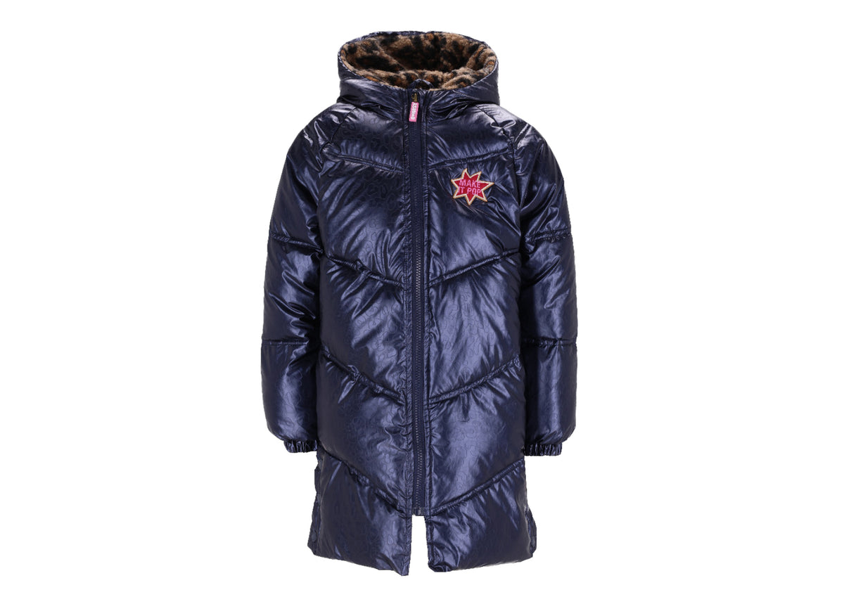 B.Nosy - Manteau navy & léopard Jade