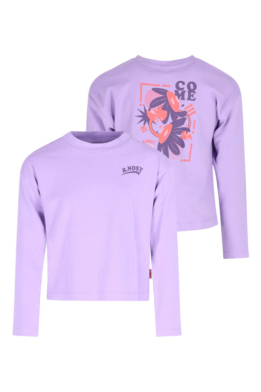 B.Nosy - T-shirt backprint boug lilac Tina ‼️ Livraison retardée chez le fournisseur