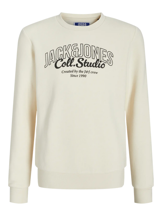Jack & Jones - Ancient ancient sweatshirt White JJ Makoto