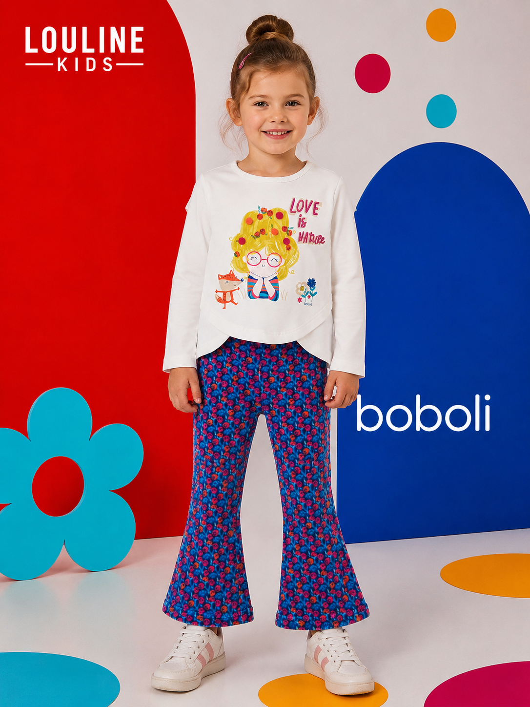 Boboli - Pantalon imprimé FLOWERS