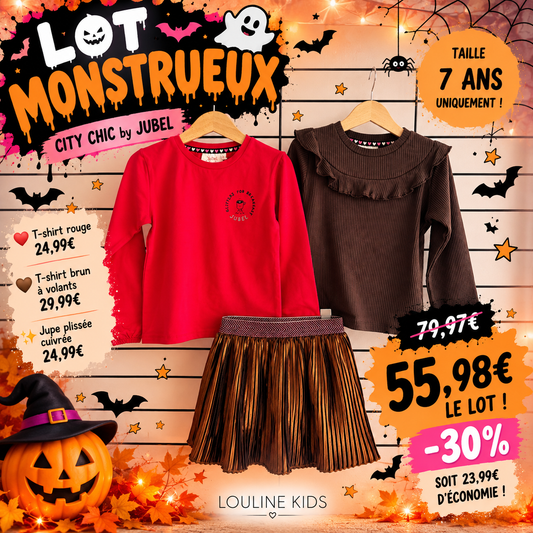 Jubel - Lot 3 pièces City Chic - 7 ans