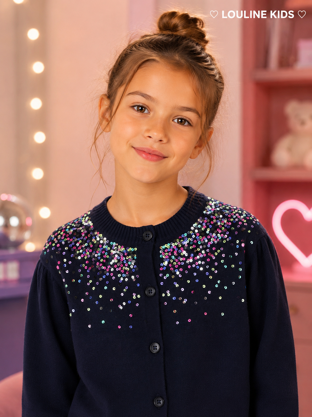 Billieblush - Cardigan navy & sequins