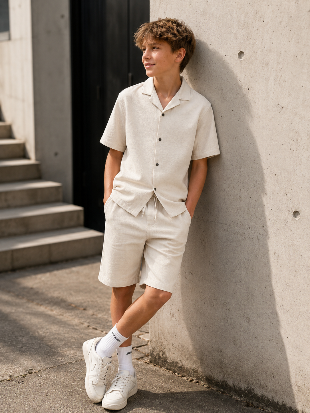Jack & Jones - JJ GLOBAL Moonbeam-Shirt