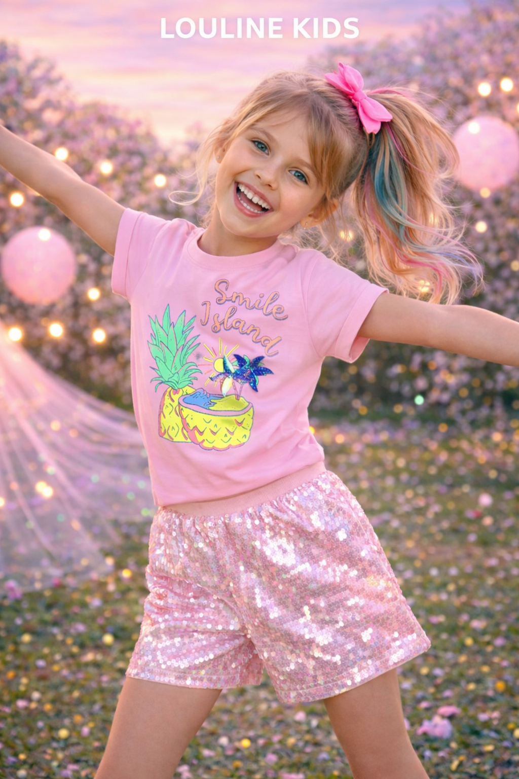 Billieblush - Shorts met parelmoer pailletten