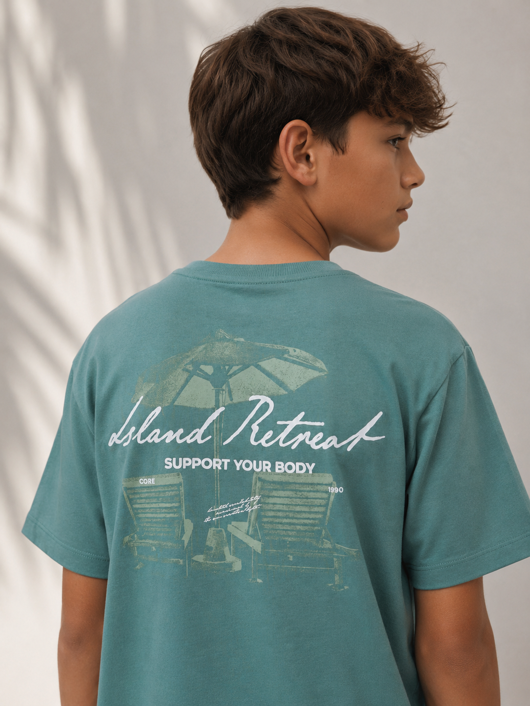 Jack & Jones - Camiseta estampado espalda Atlántico Norte JCOETERNA