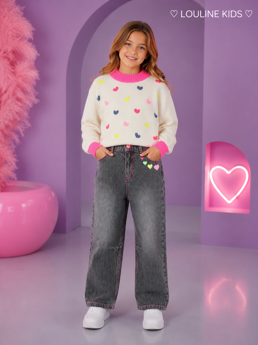 Billieblush - Jeans barrel denim grey