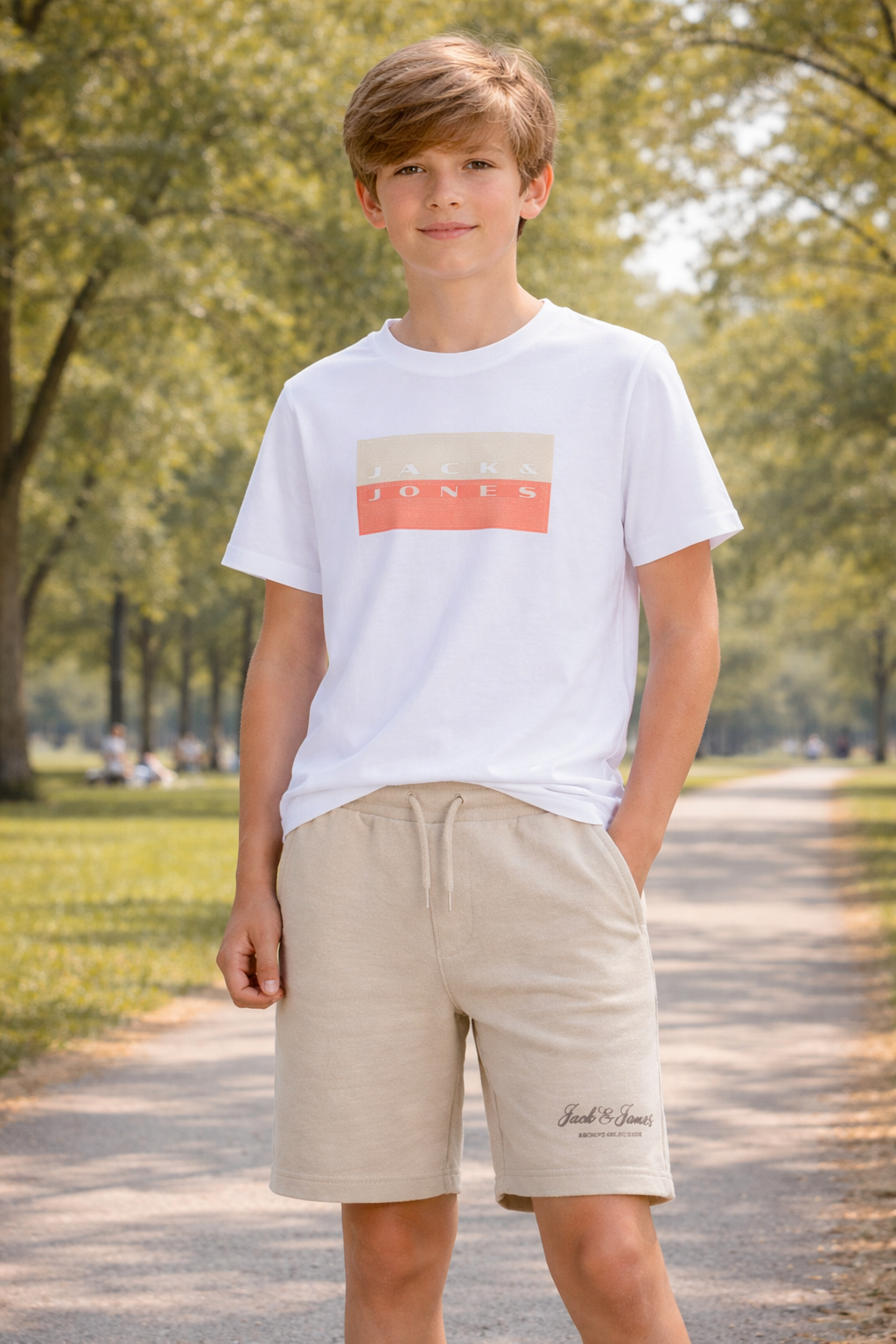 Jack & Jones - Wit VERWARRING T-shirt