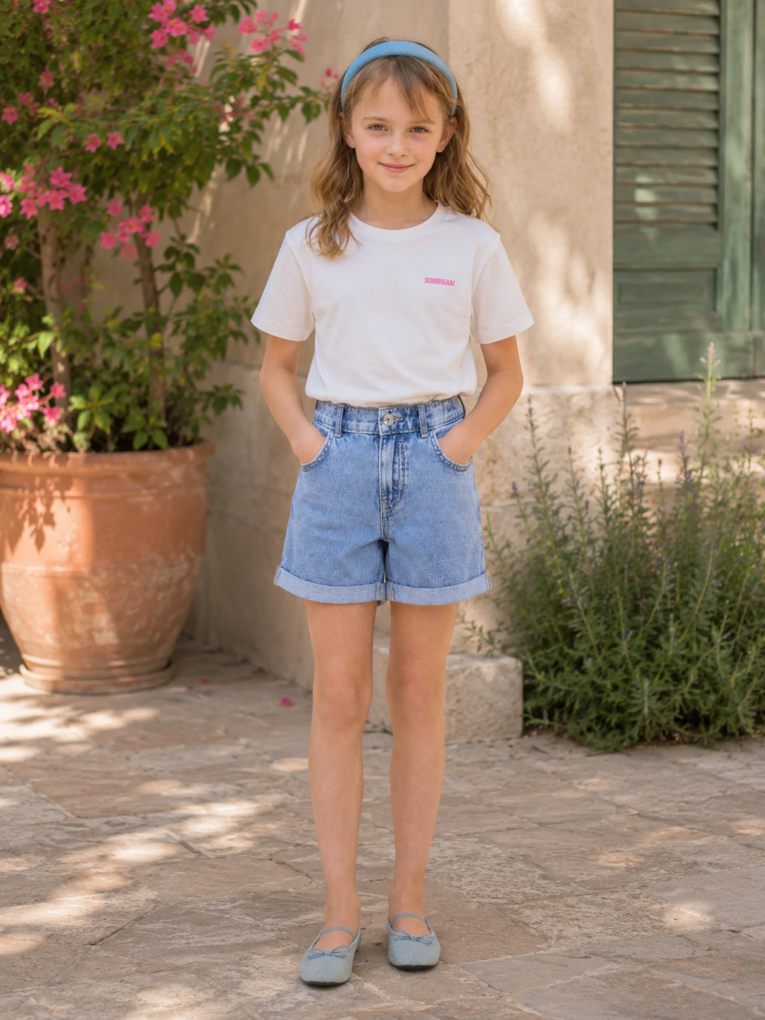 Only - Camiseta blanca con estampado en la espalda KOGVACAY