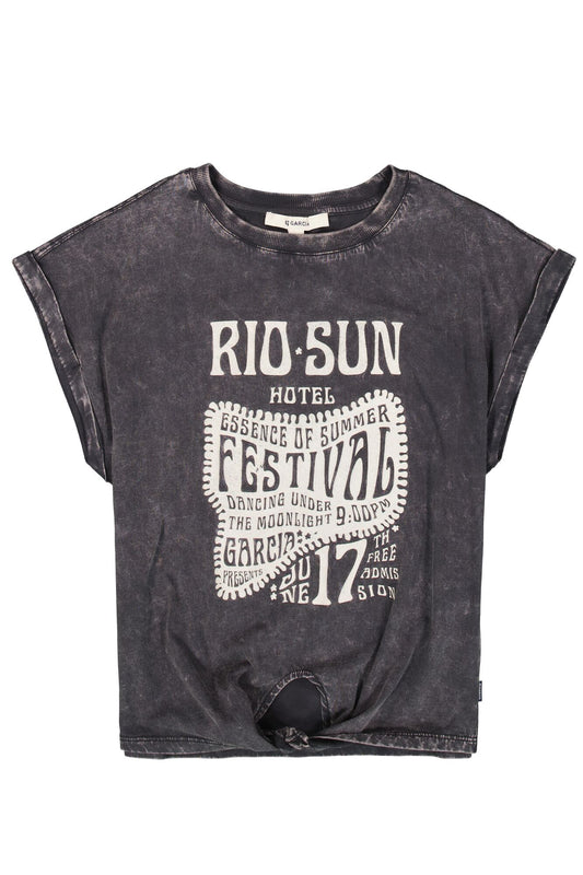 Garcia - Sun dunkelgrau t -Shirt befreien