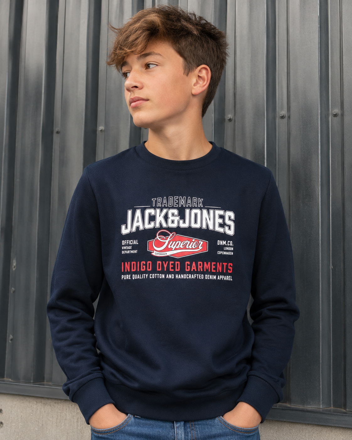 Jack&Jones - Sweat navy JJELOGO