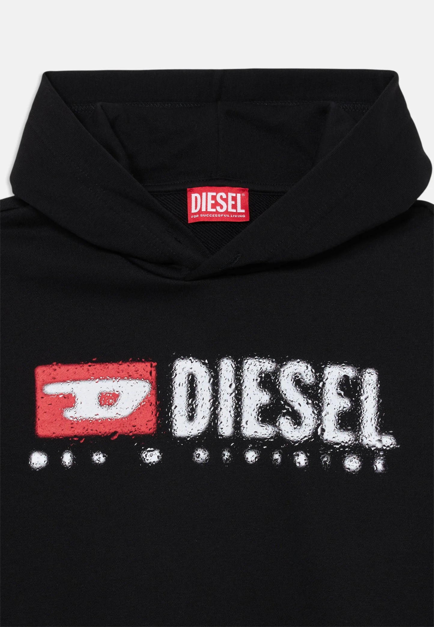 Diesel - Sweat à capuche noir