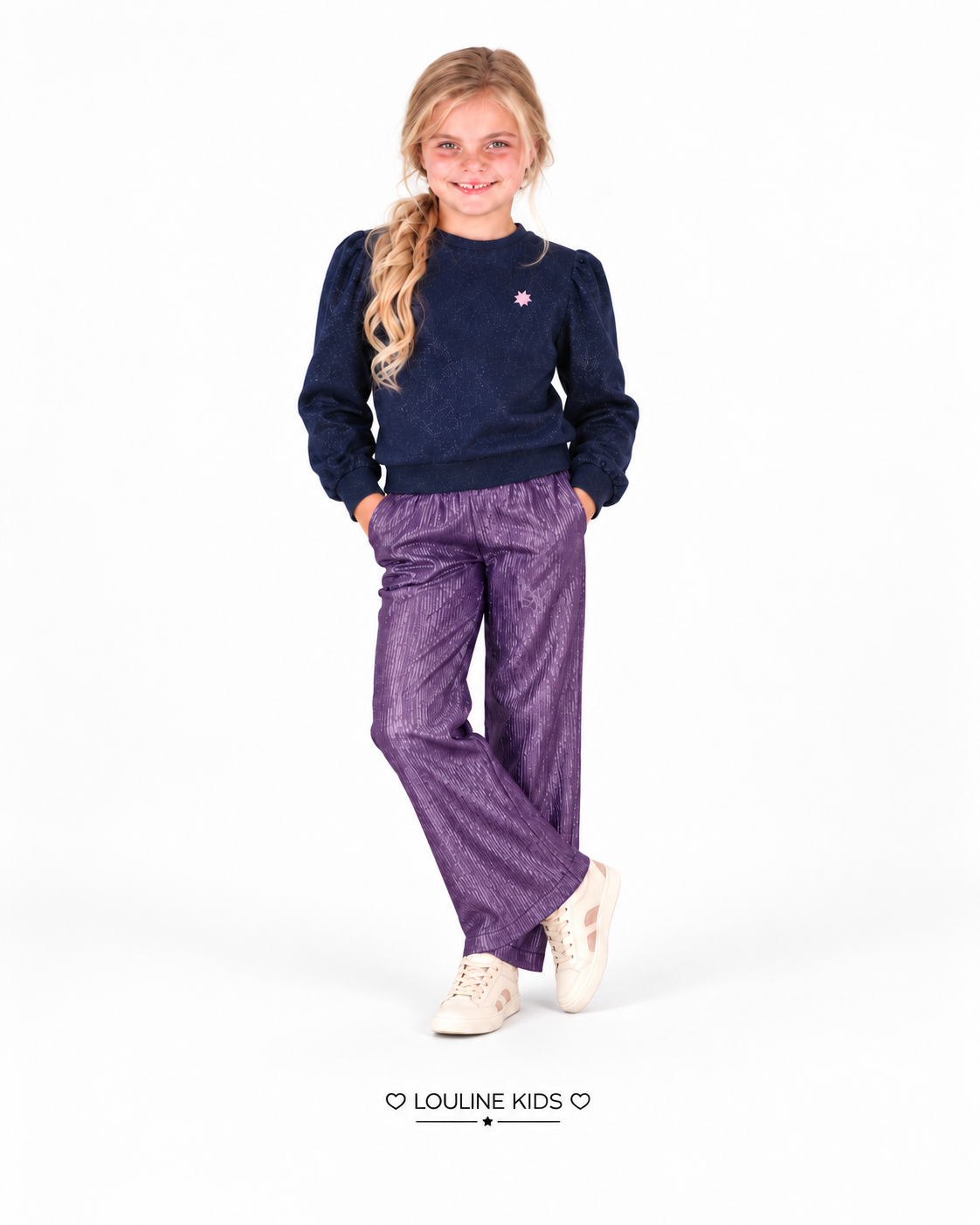B.Nosy – Marineblaues Sweatshirt „Sophie“.