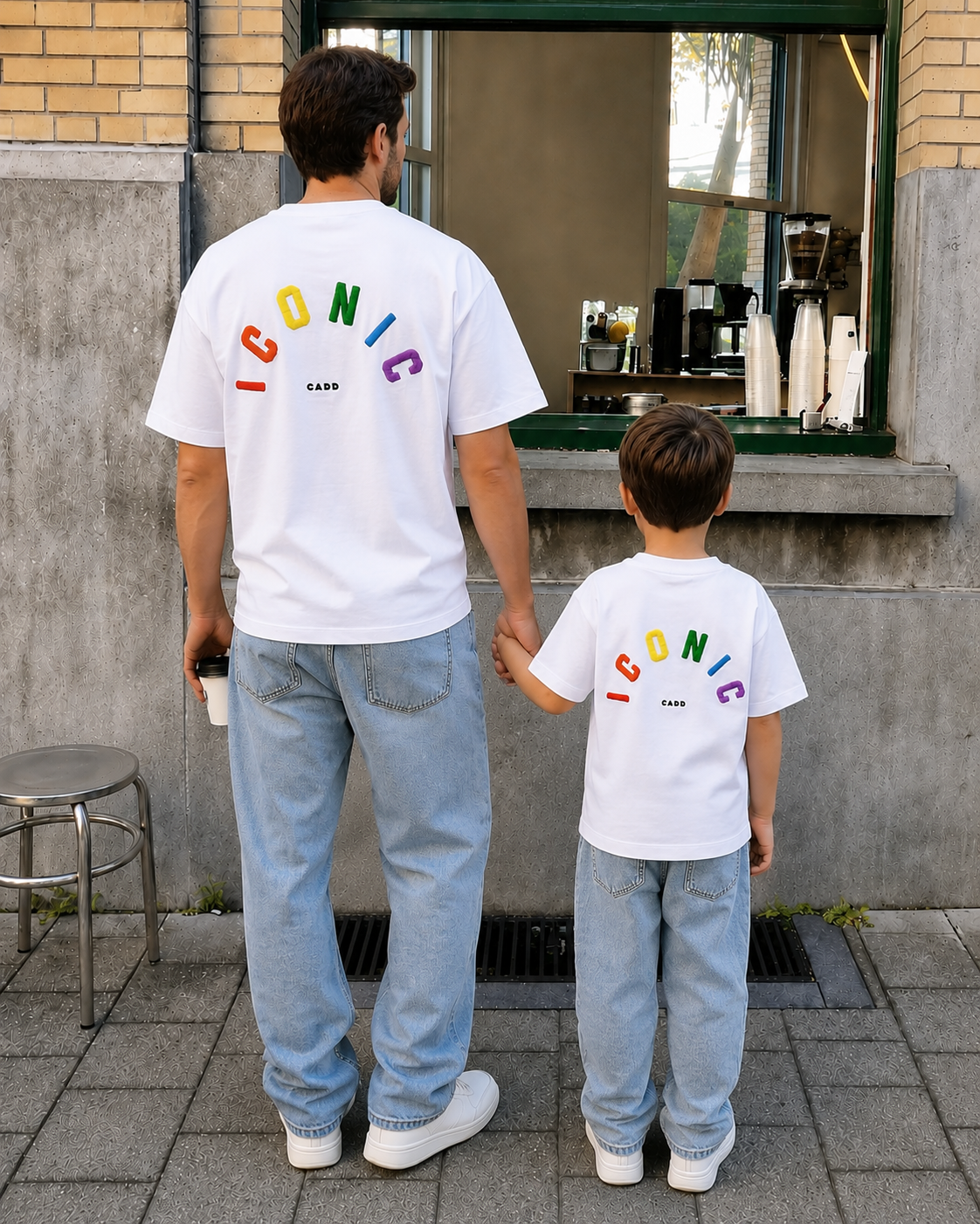 Mère & Fille - T-shirt blanc mixte ICONIC