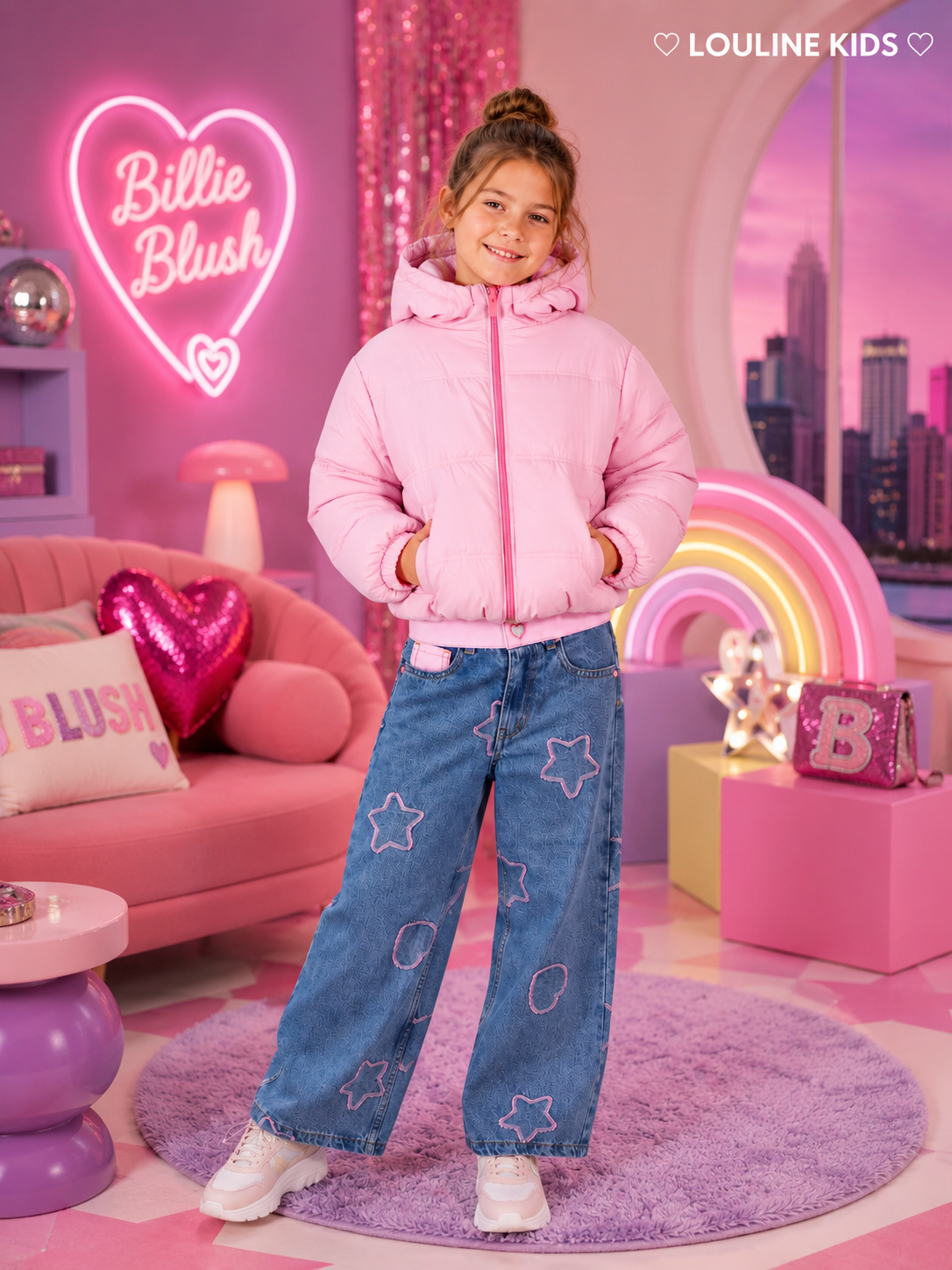 Billieblush - Doudoune à capuche backprint
