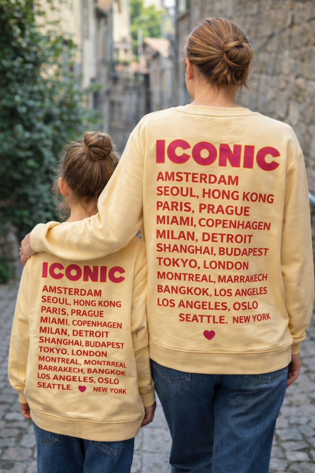 Mutter und Tochter – IKONISCHES Vanille-Sweatshirt
