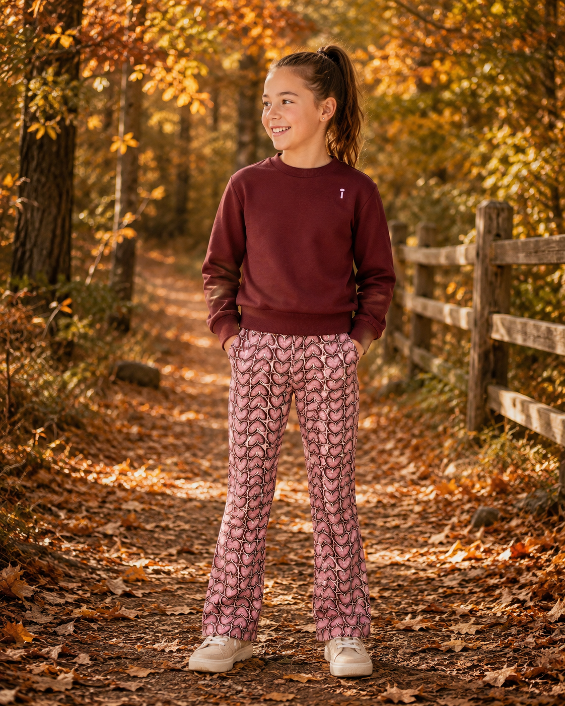 QPI - Sweat bordeaux backprint Fenna