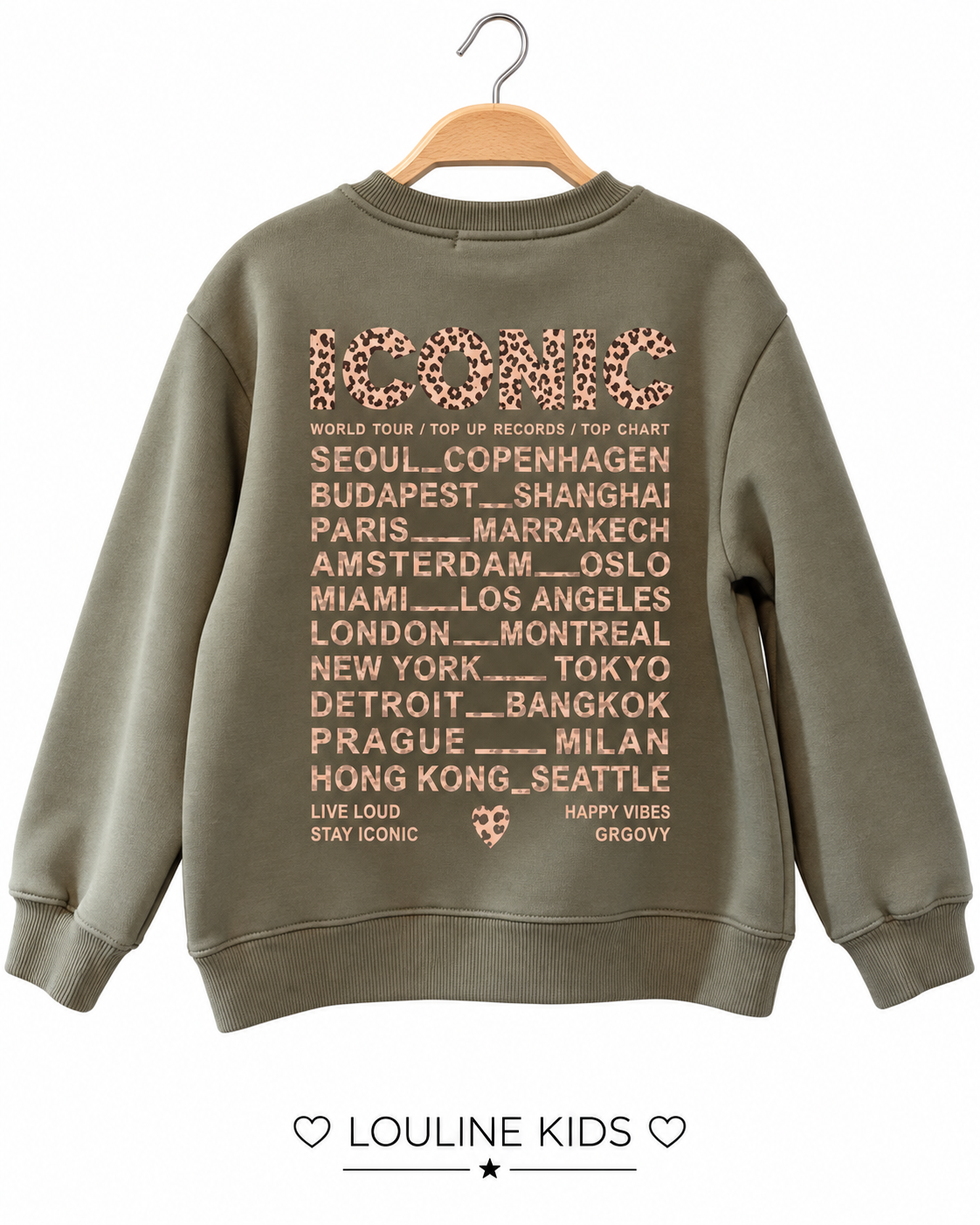 Mère & Enfant - Sweat kaki CONIC