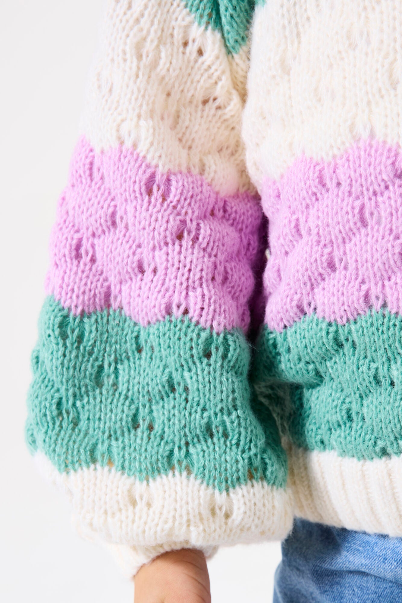 Garcia - Pull en maille lilac rose