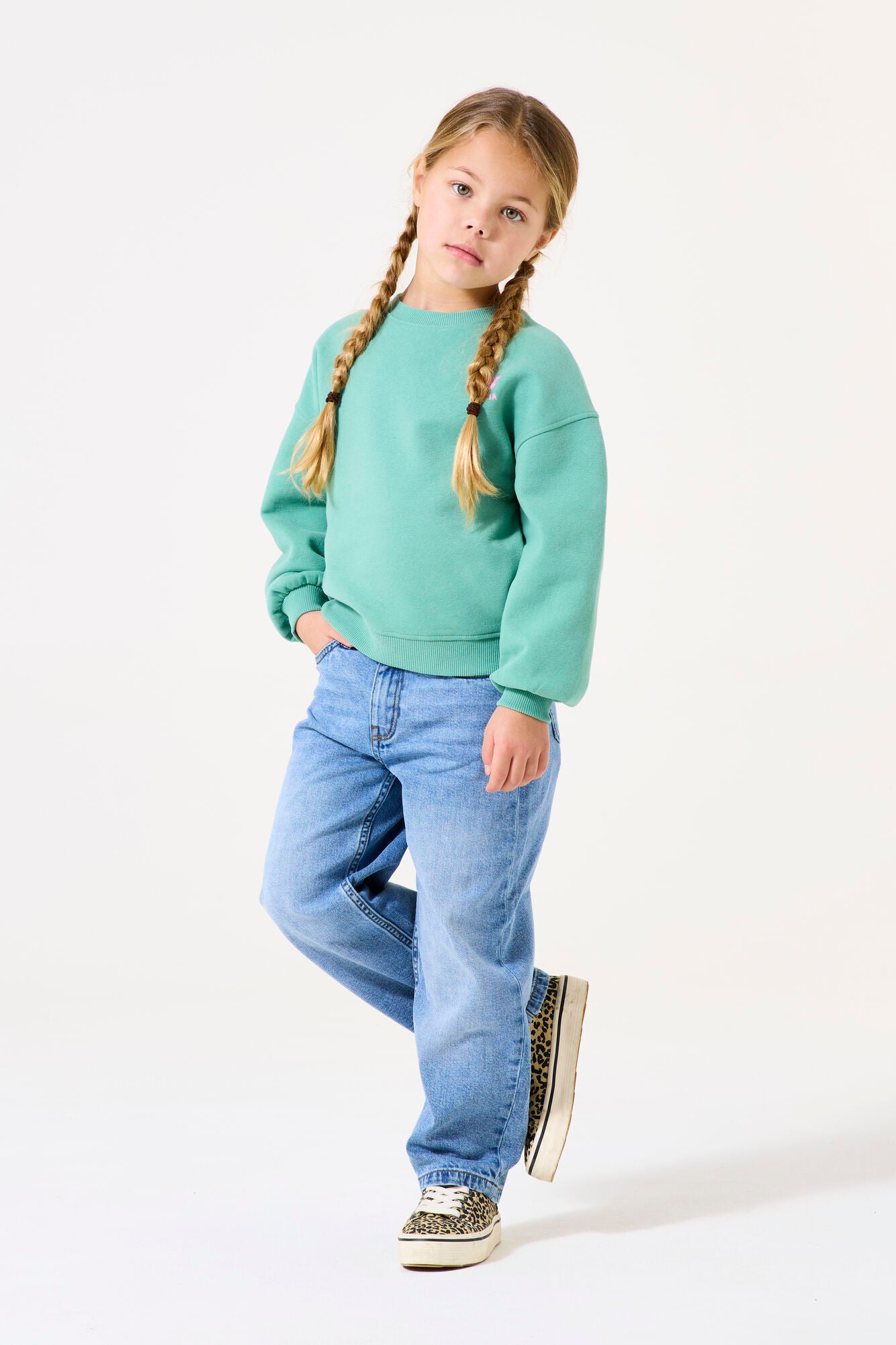 Garcia - Sweat backprint malachite green