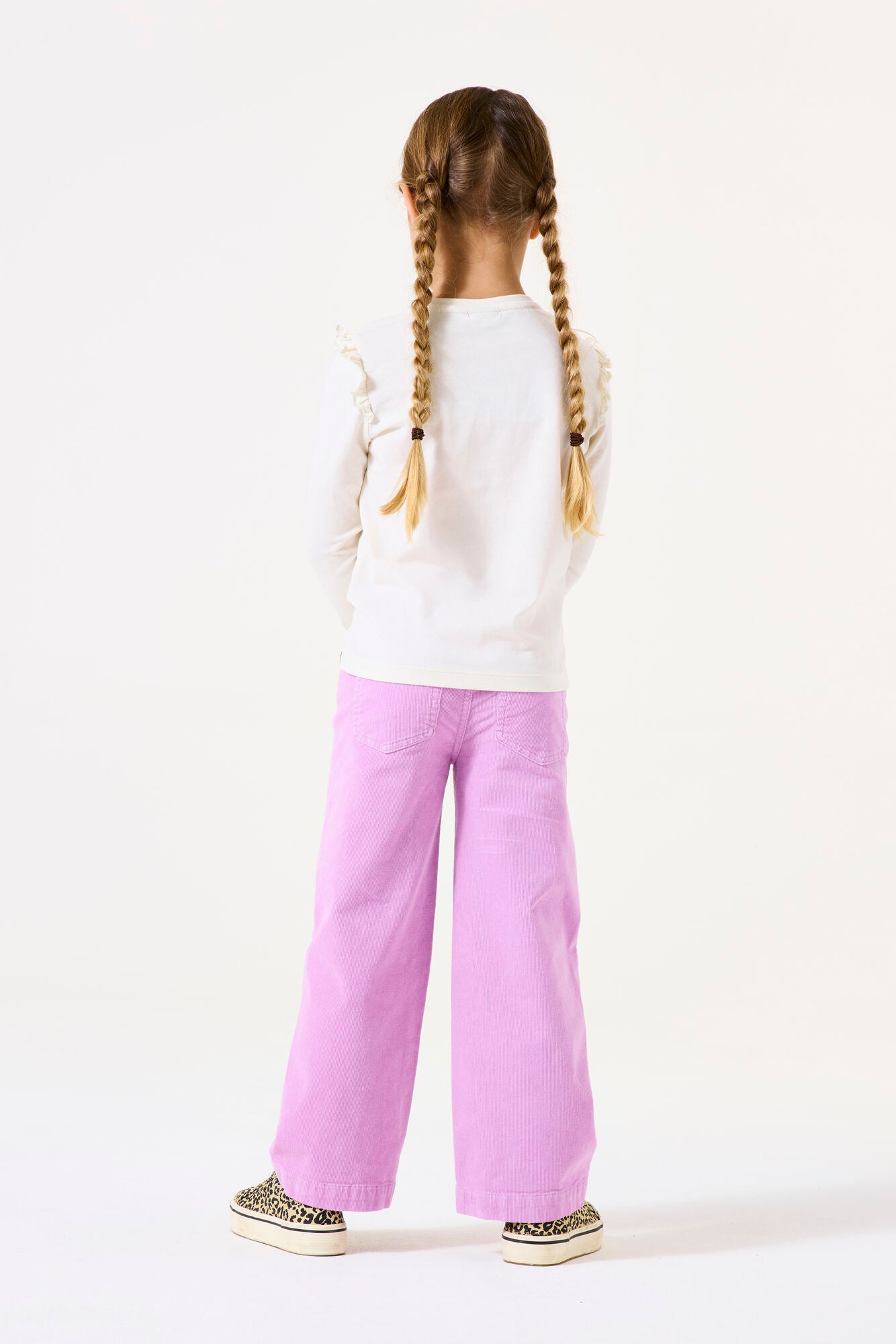 Garcia - Pantalon en velours lilas