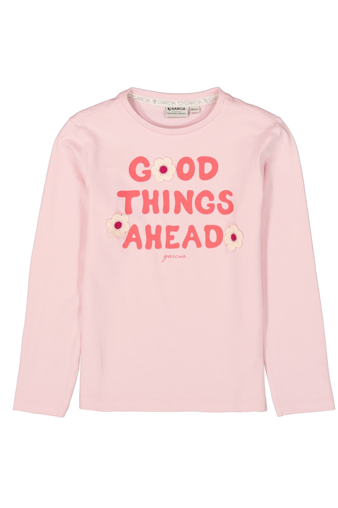 Garcia - T-shirt almond blossom "Good Things Ahead"