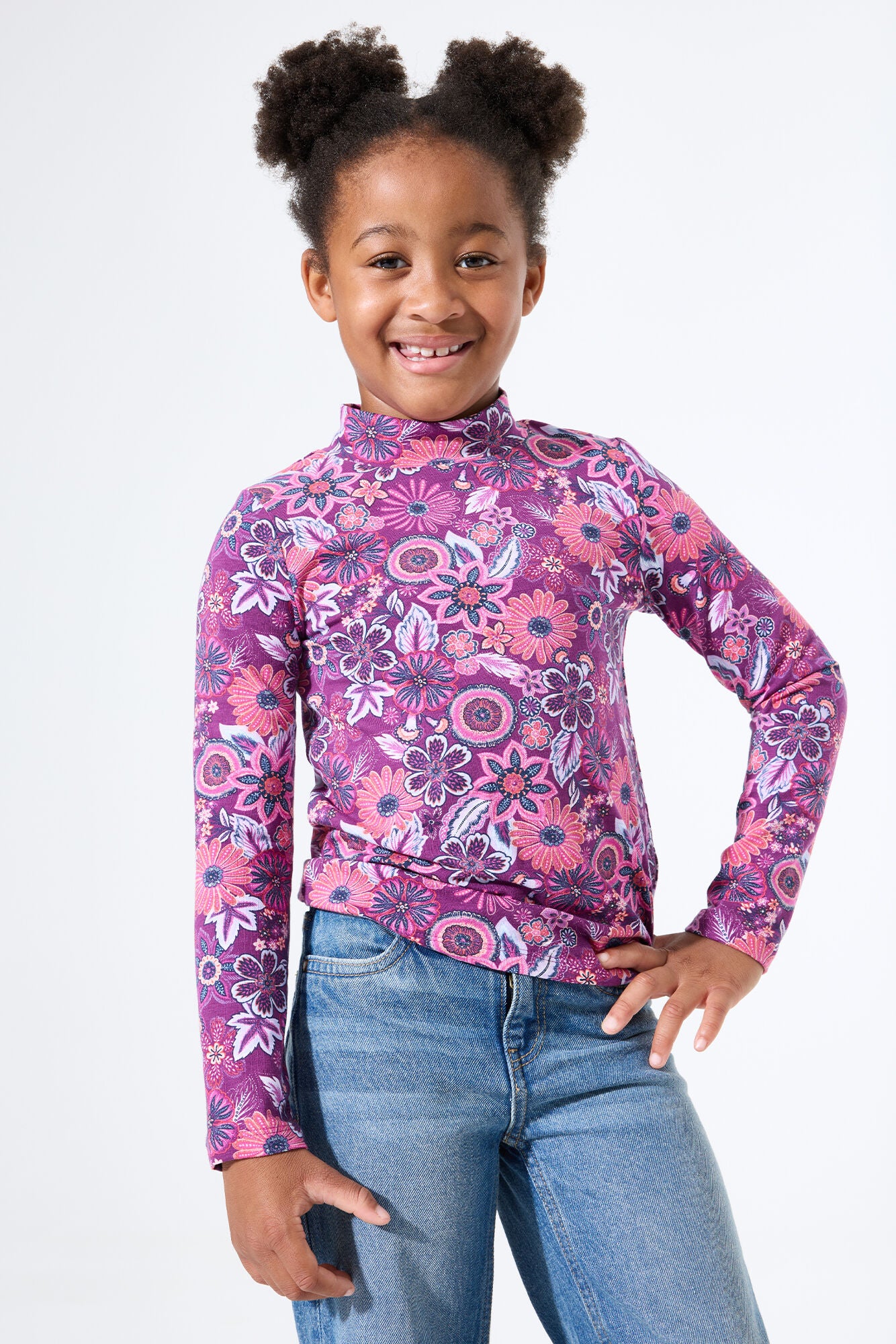 Garcia - T-shirt à motif rose-violet