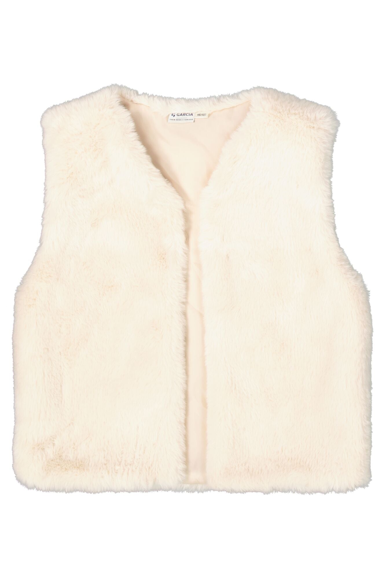 Garcia - Veste sans manche teddy neutral beige