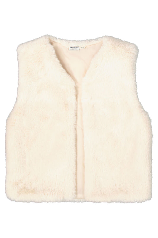 Garcia - Veste sans manche teddy neutral beige