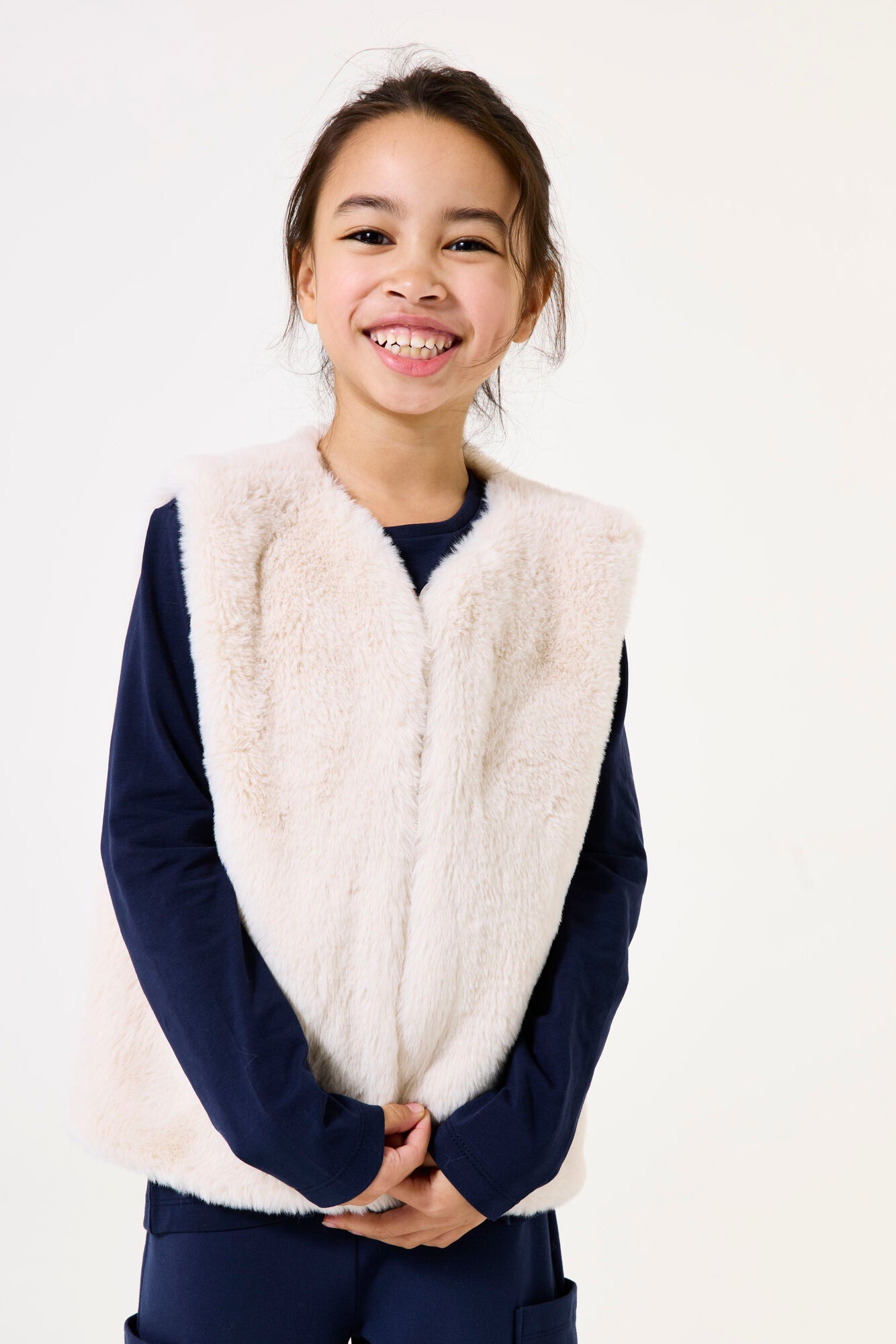 Garcia - Veste sans manche teddy neutral beige