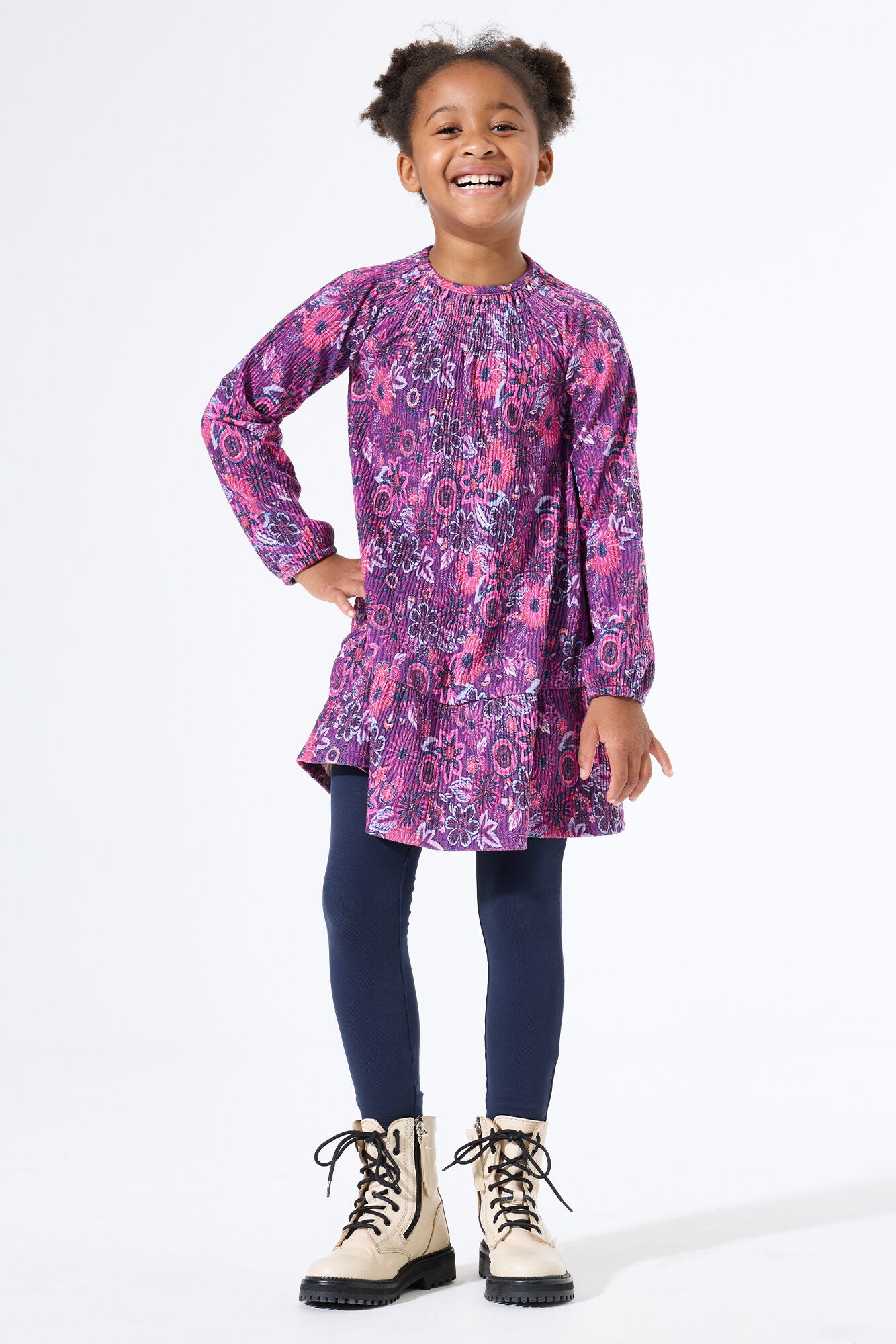 Garcia - Robe à motif rose-violet