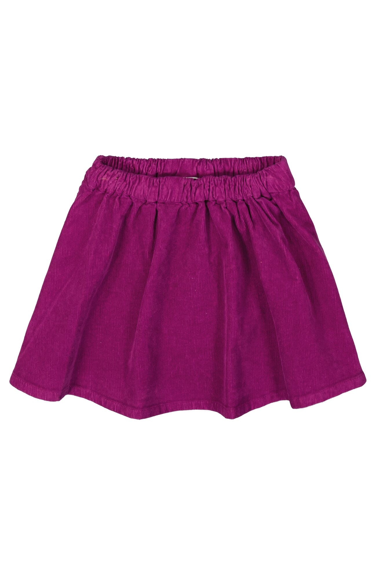 Garcia - Jupe plissée en velours plum purple