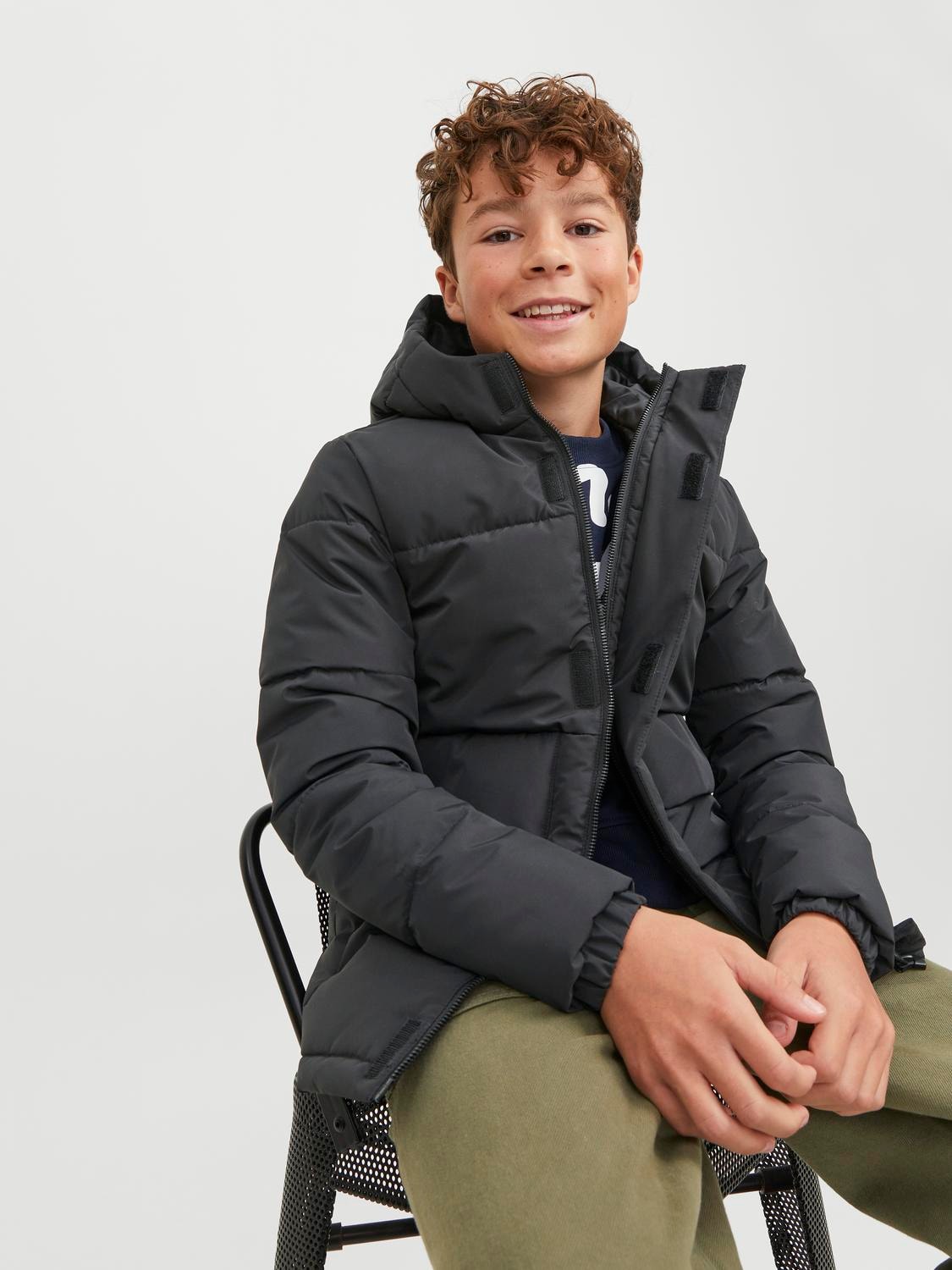 Jack&Jones - Manteau puffer noir JCOSPEED