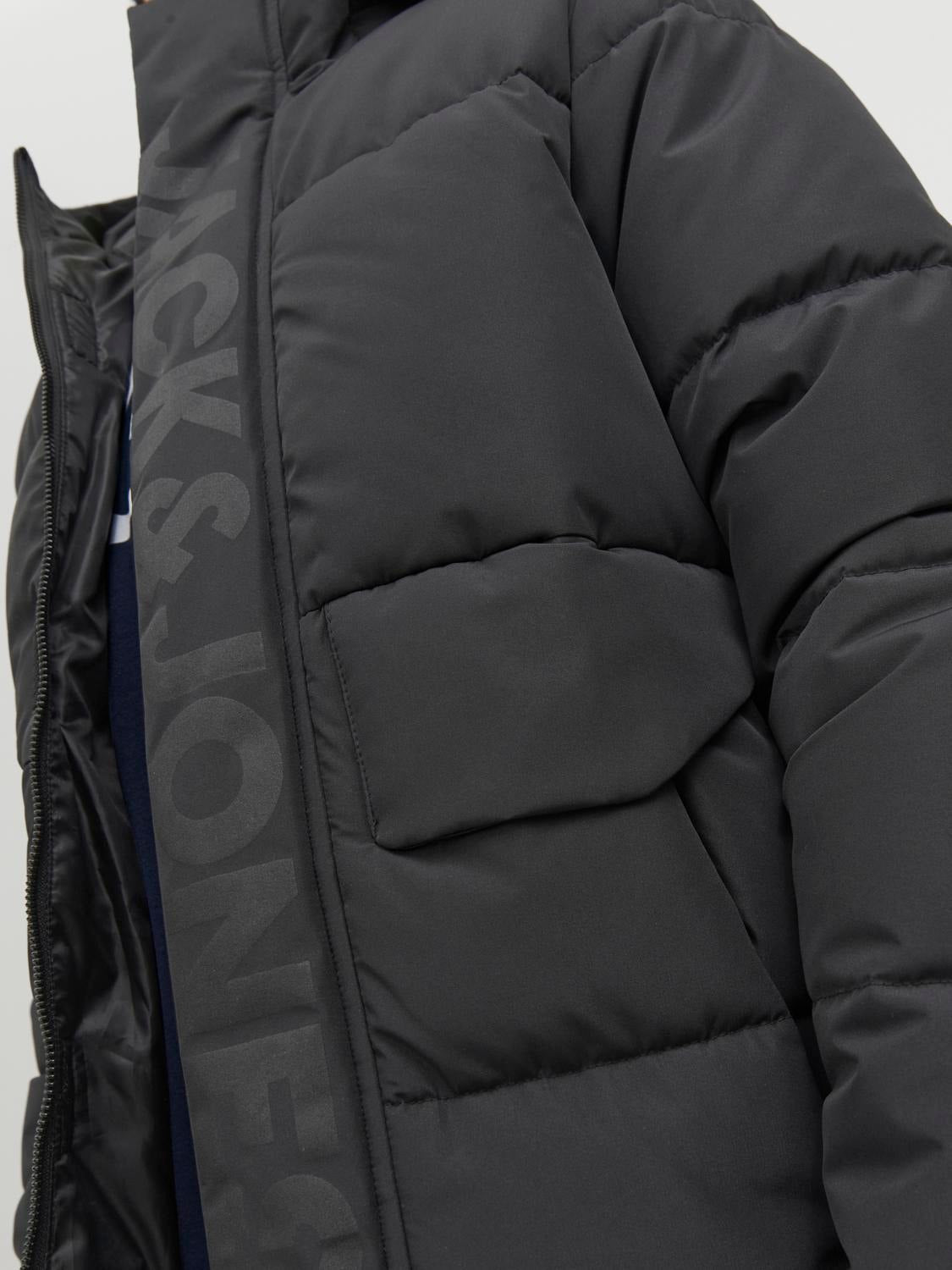 Jack&Jones - Manteau puffer noir JCOSPEED