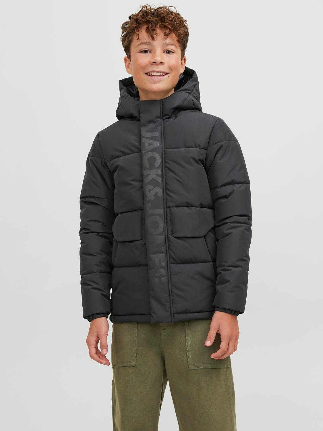 Jack&Jones - Manteau puffer noir JCOSPEED