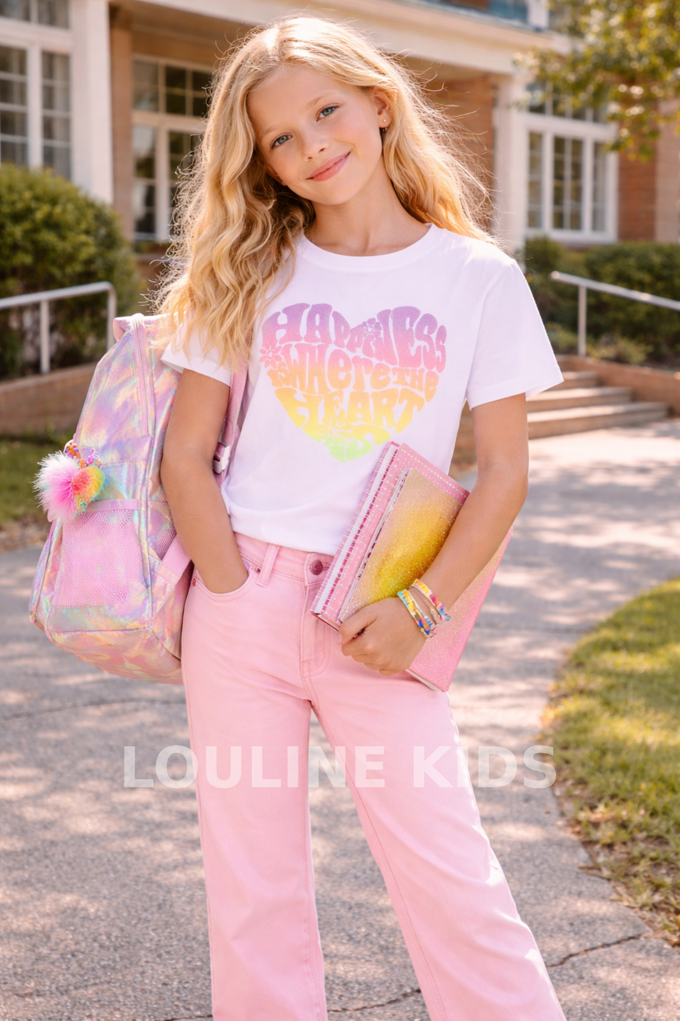 Billieblush - T-shirt blanc "heart"