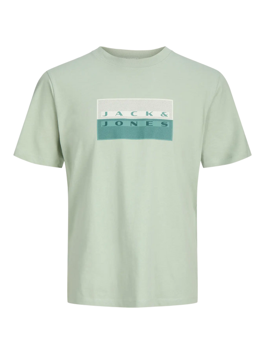 Jack&Jones - T-shirt aqua grey JCOFUSION