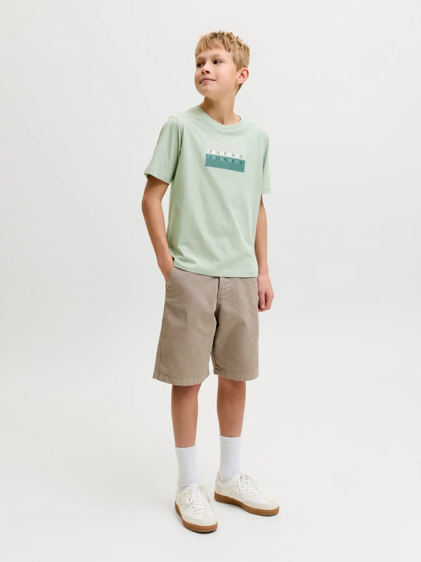 Jack&Jones - T-shirt aqua grey JCOFUSION