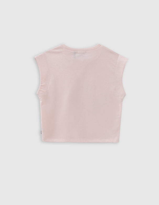 Ikks - Pulver Pink T -Shirt White Rock Odyssey