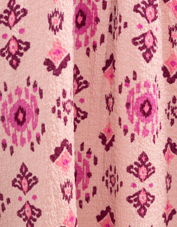 IKKS - Robe rose à imprimé New Tradition
